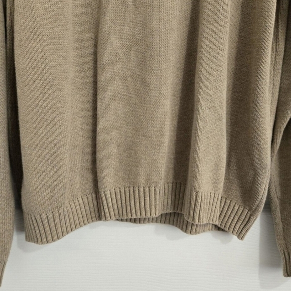 Tommy Hilfiger Knitted Sweater Unisex Size XL Retro 90s Y2K Beige Cotton - Picture 4 of 11